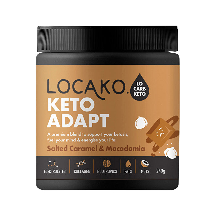 Locako Keto Adapt Salted Caramel and Macadamia 240g