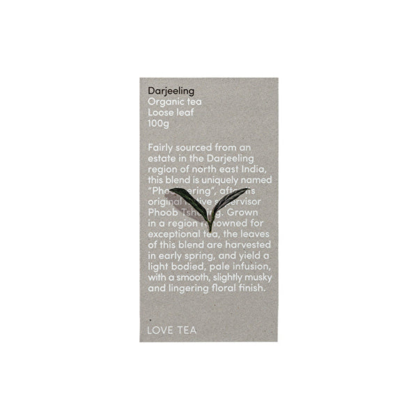 Love Tea Organic Darjeeling Tea Loose Leaf 100g