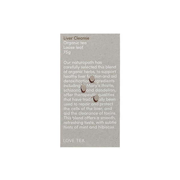 Love Tea Organic Liver Cleanse Tea Loose Leaf 75g