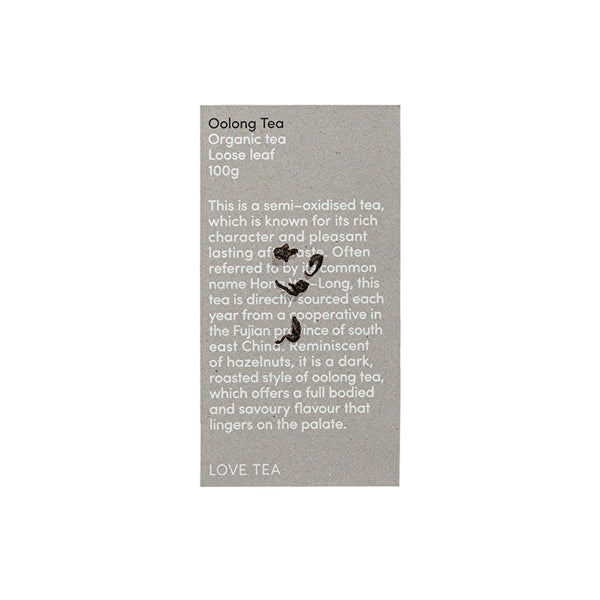 Love Tea Organic Oolong Tea Loose Leaf 100g