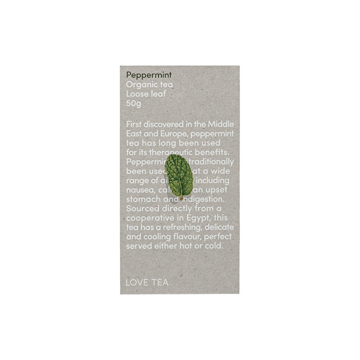 Love Tea Organic Peppermint Tea Loose Leaf 50g