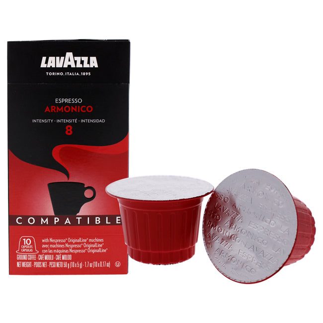 Lavazza Espresso Armonico Ground Coffee Pods by Lavazza for Unisex - 10 x 0.17 oz Coffee