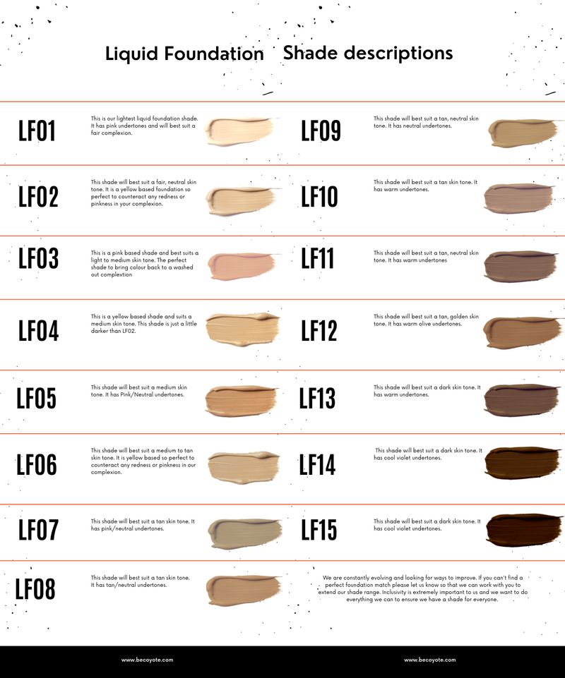 Be Coyote Liquid Foundation 30ml - LF09