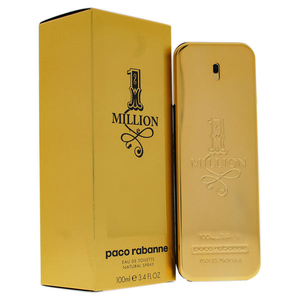 Paco Rabanne 1 Million by Paco Rabanne for Men - 3.4 oz EDT Spray