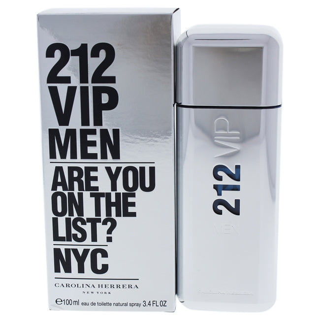 Carolina Herrera 212 VIP by Carolina Herrera for Men - 3.4 oz EDT Spray