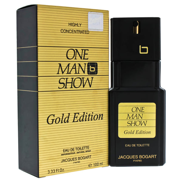 Jacques Bogart One Man Show by Jacques Bogart for Men - 3.33 oz EDT Spray (Gold Edition)