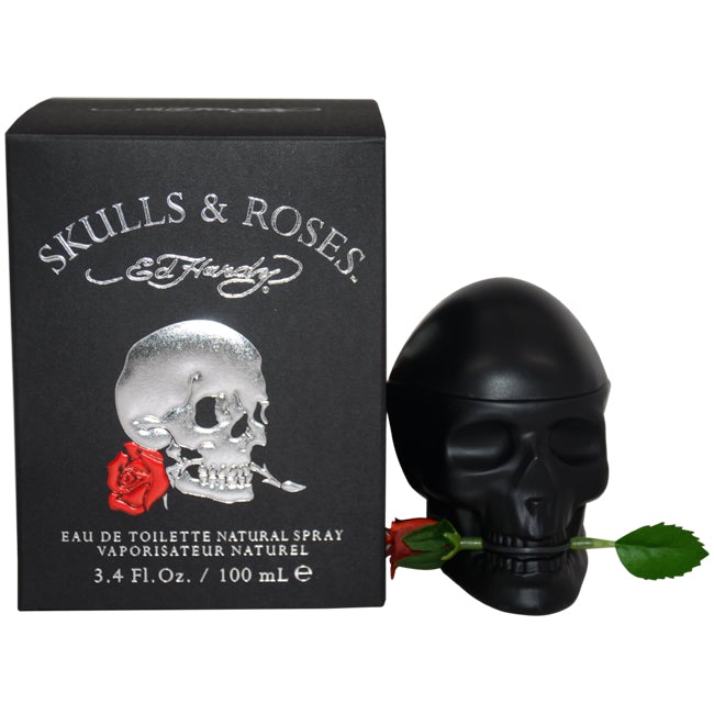 Christian Audigier Ed Hardy Skulls & Roses by Christian Audigier for Men - 3.4 oz EDT Spray