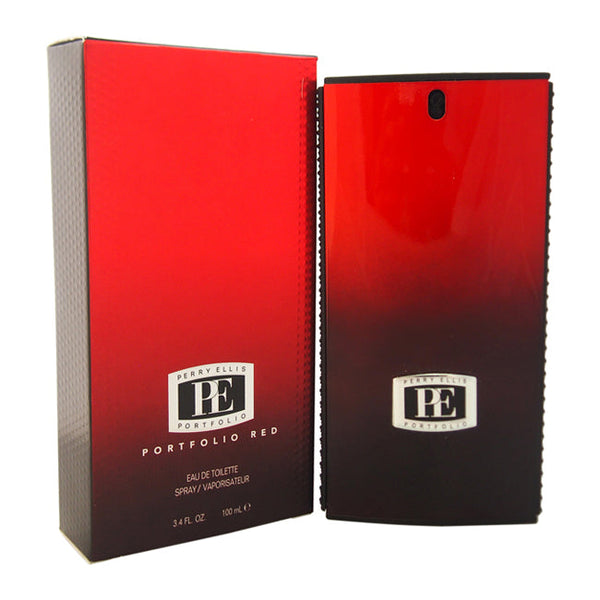 Perry Ellis Portfolio Red by Perry Ellis for Men - 3.4 oz EDT Spray