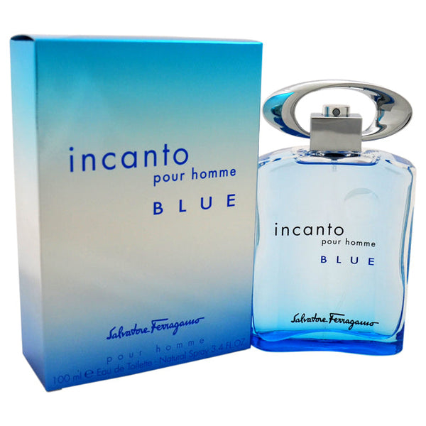 Salvatore Ferragamo Incanto Blue by Salvatore Ferragamo for Men - 3.4 oz EDT Spray