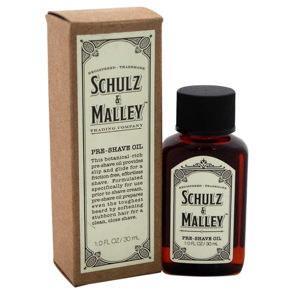 Schulz & Malley Pre-Shave Oil by Schulz & Malley for Men - 1 oz Pre-Shave Oil