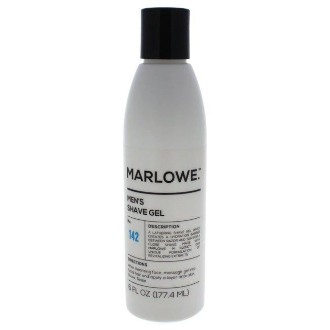 Marlowe No. 142 Mens Shave Gel by Marlowe for Men - 6 oz Shave Gel