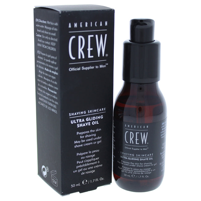 American Crew Ultra Gliding Shave Oil by American Crew for Men - 1.7 oz Shave Oil