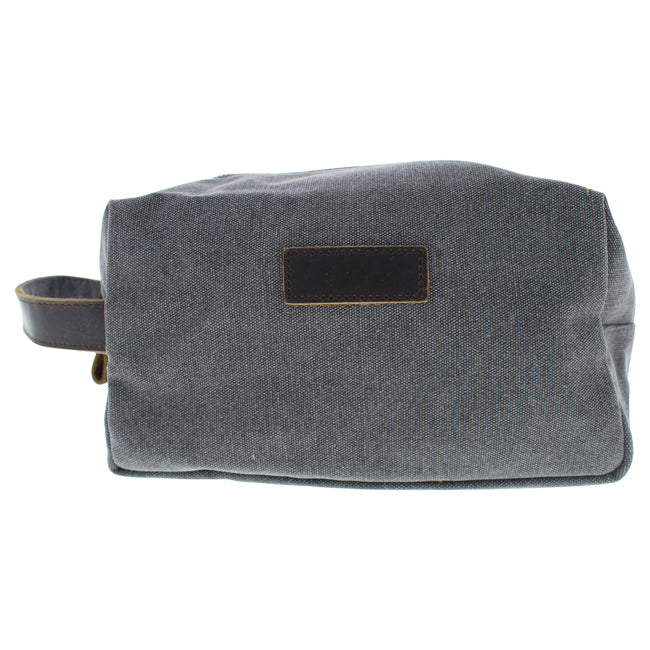 Lucky Rain Canvas Dopp Kit Toiletry Bag - Grey by Lucky Rain for Men - 1 Pc Toiletry Bag