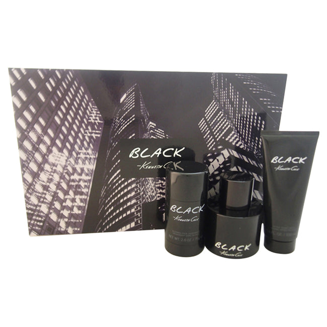 Kenneth Cole Kenneth Cole Black by Kenneth Cole for Men - 3 Pc Gift Set 3.4oz EDT Spray, 3.4oz After Shave Balm, 2.6oz Deodorant Stick