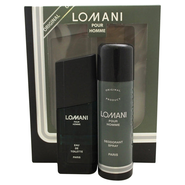 Lomani Lomani by Lomani for Men - 2 Pc Gift Set 3.3oz EDT Spray, 6.6oz Deodorant Spray