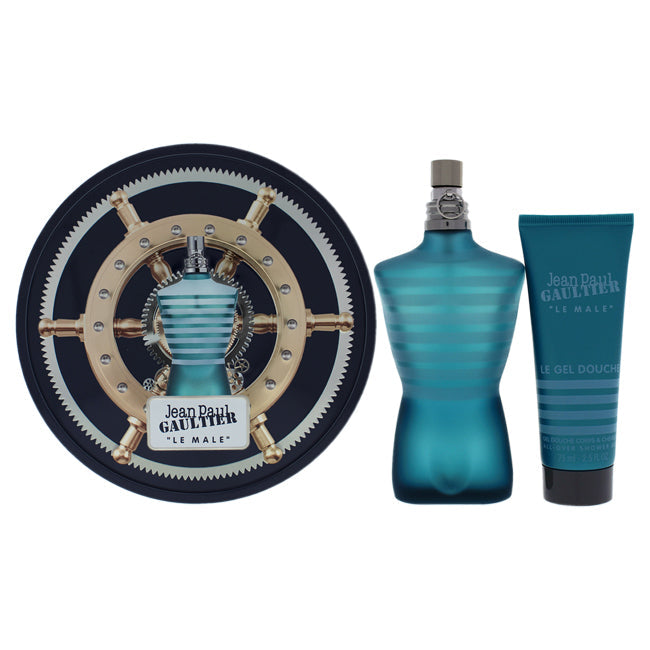 Jean Paul Gaultier Le Male by Jean Paul Gaultier for Men - 2 Pc Gift Set 4.2oz EDT Spray, 2.5oz All-Over Shower Gel