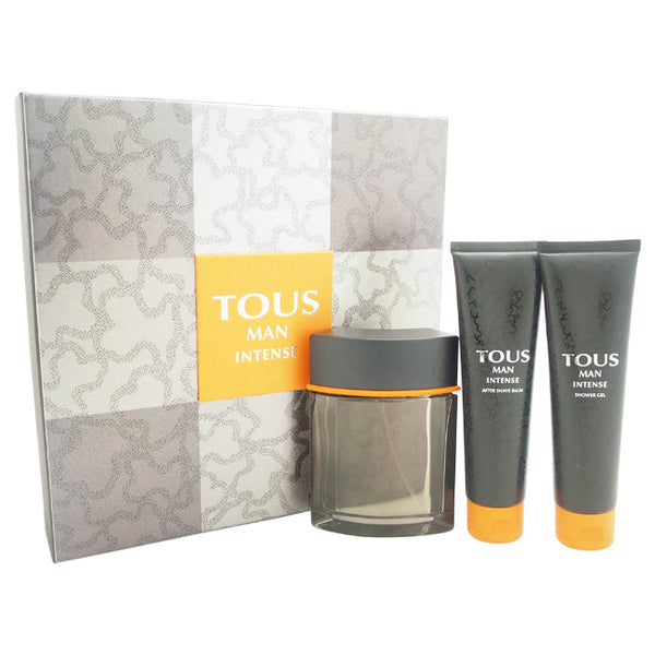 Tous Tous Man Intense by Tous for Men - 3 Pc Gift Set 3.4oz EDT Spray, 3.4oz Shower Gel, 3.4oz After Shave Balm