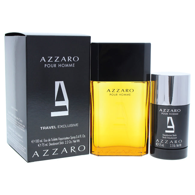 Azzaro Azzaro Pour Homme by Azzaro for Men - 2 Pc Gift Set 3.4oz EDT Spray 2.2oz Deodorant Stick