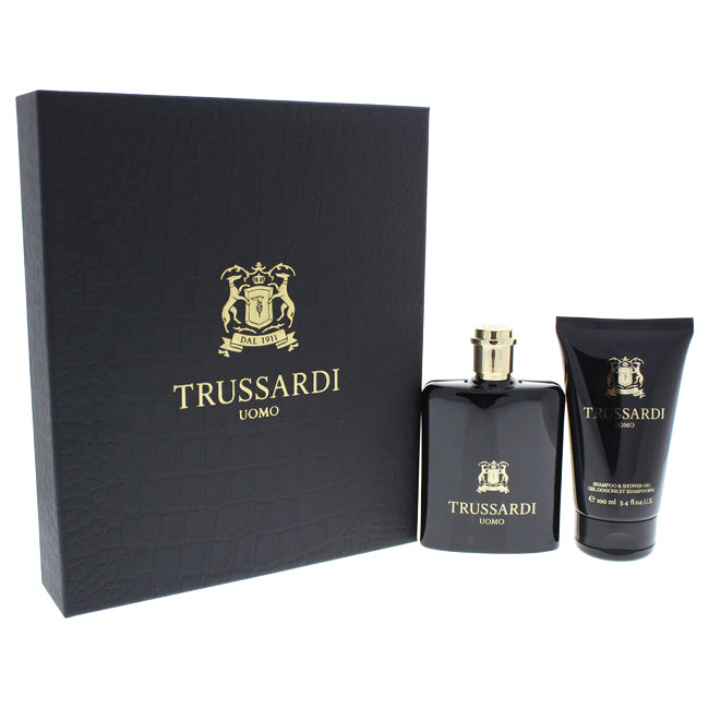 Trussardi Trussardi Uomo by Trussardi for Men - 2 Pc Gift Set 3.4oz EDT Spray, 3.4oz Shampoo & Shower Gel