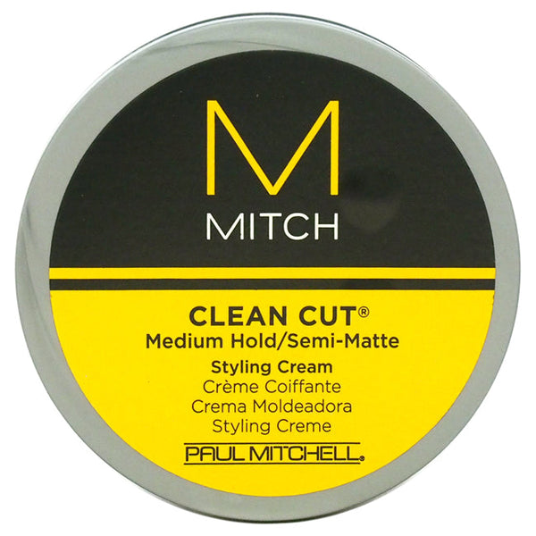 Paul Mitchell Mitch Clean Cut Medium Hold/Semi-Matte Styling Cream by Paul Mitchell for Men - 3 oz Cream