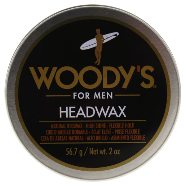 Woodys Headwax Natural Beeswax by Woodys for Men - 2 oz Pomade