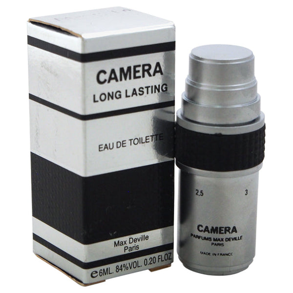 Max Deville Camera Long Lasting by Max Deville for Men - 0.2 oz EDT Splash (Mini)