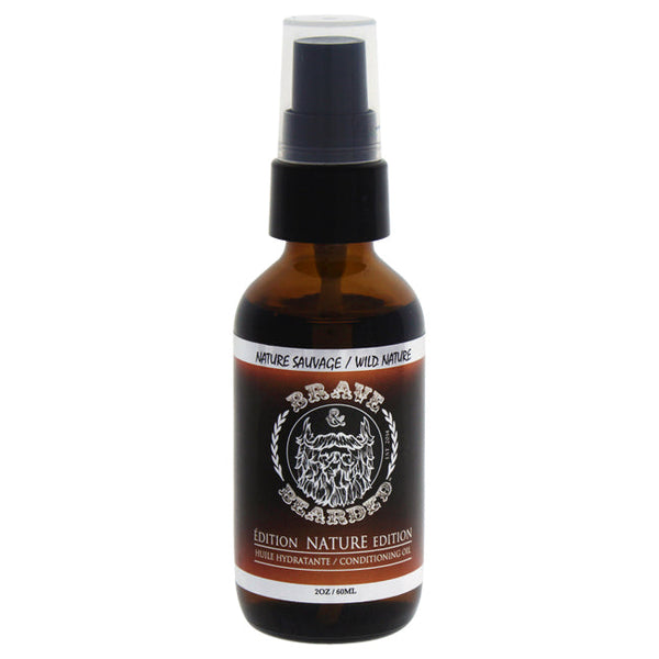 Brave and Bearded Beard Oil - Wild Nature by Brave and Bearded for Men - 2 oz Oil