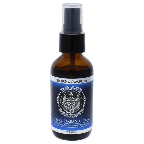 Brave and Bearded Beard Oil - Urban Style by Brave and Bearded for Men - 2 oz Oil