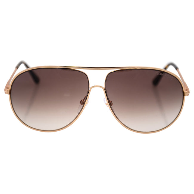 Tom Ford Tom Ford FT0450 Cliff 28F - Shiny Rose Gold by Tom Ford for Men - 61-11-140 mm Sunglasses