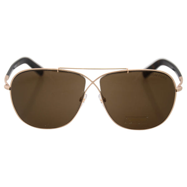 Tom Ford Tom Ford FT0393 April 28J - Rose Gold/Roviex by Tom Ford for Men - 61-10-145 mm Sunglasses