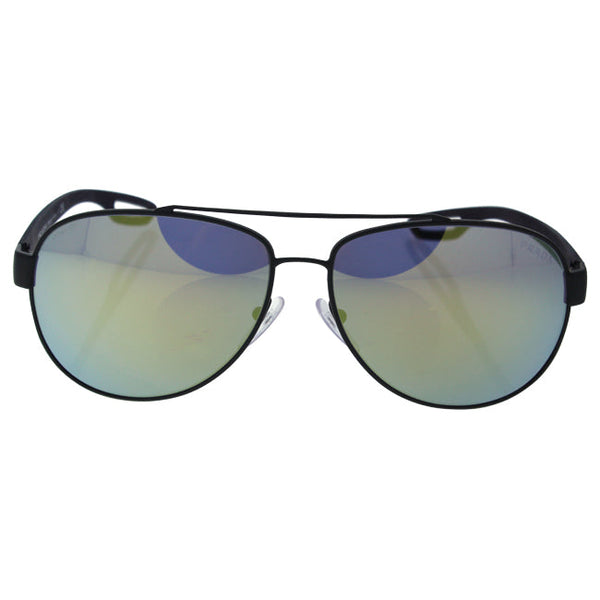 Prada Prada SPS 55Q TIG-4J2 - Grey Rubber/Emerald Iridium by Prada for Men - 62-14-140 mm Sunglasses