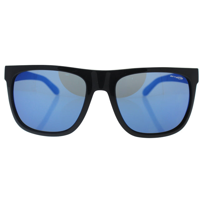 Arnette Arnette AN 4143 2225/55 Fire Drill - Gloss Black Gummy Blueberry/Blue by Arnette for Men - 59-15-135 mm Sunglasses