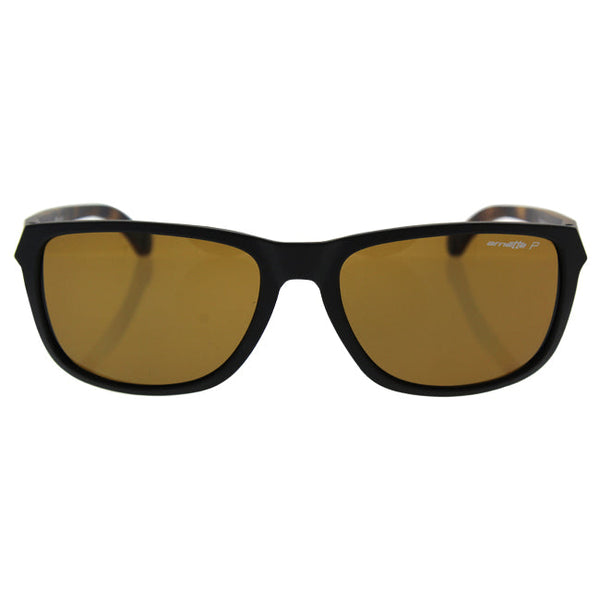 Arnette Arnette AN 4214 2314/83 Straight Cut - Matte Black/Brown Polarized by Arnette for Men - 58-17-145 mm Sunglasses