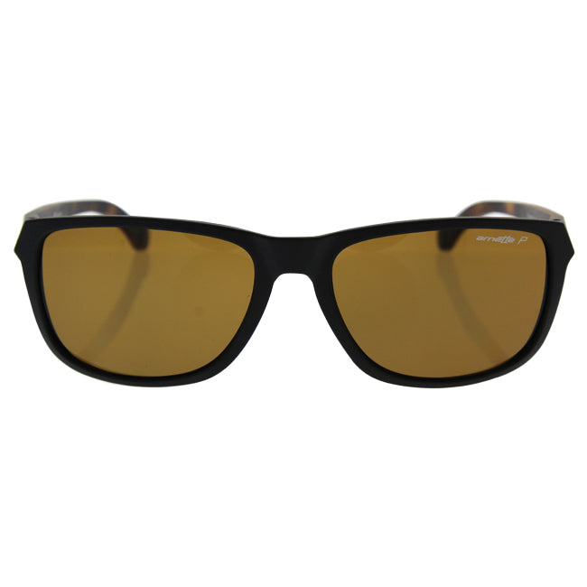 Arnette Arnette AN 4214 2314/83 Straight Cut - Matte Black/Brown Polarized by Arnette for Men - 58-17-145 mm Sunglasses