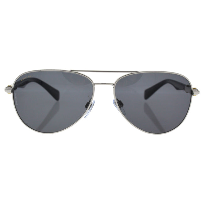 Bvlgari Bvlgari BV5036K 394/81 - Silver Plated/Grey Polarized by Bvlgari for Men - 60-14-145 mm Sunglasses