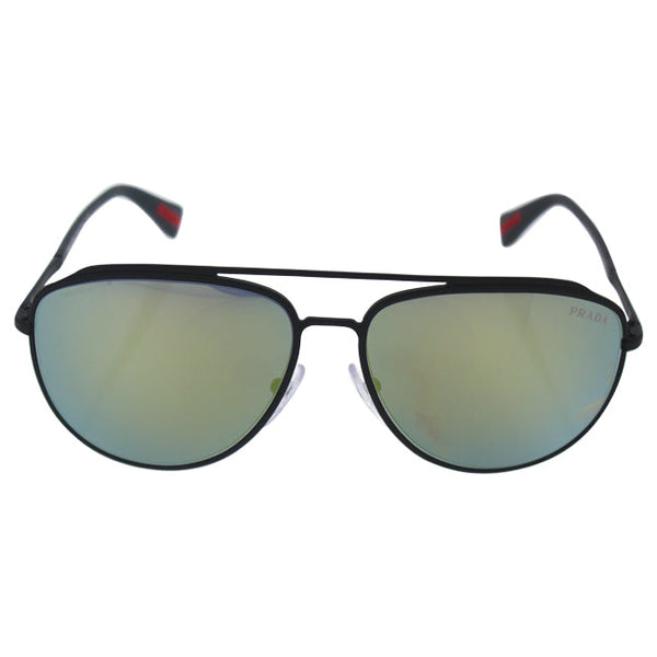 Prada Prada SPS 55R TIG-4J2 - Grey Rubber/Green by Prada for Men - 59-14-140 mm Sunglasses