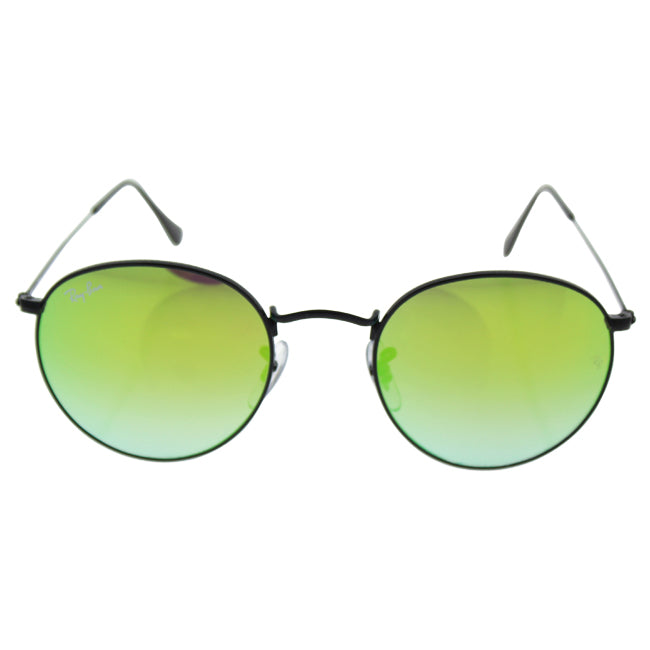 Ray Ban Ray Ban RB 3447 002/4J Round Metal - Black/Green Gradient by Ray Ban for Men - 50-21-145 mm Sunglasses