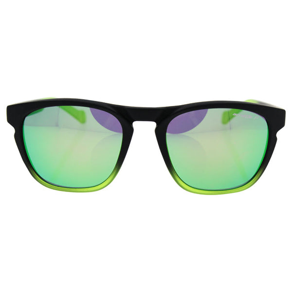 Arnette Arnette AN 4203 2255/1I Groove-Fuzzy Black Taslucent Lime/DarkGreyGreenPolarized by Arnette for Men - 55-20-135 mm Sunglasses