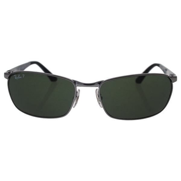 Ray Ban Ray Ban RB 3534 004/58 - Gunmetal/Green Classic B-15 Polarized by Ray Ban for Men - 59-17-135 mm Sunglasses