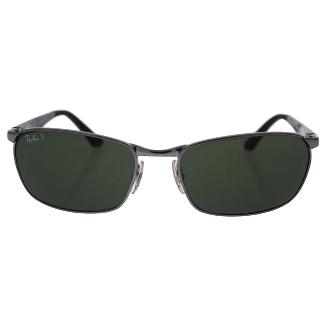 Ray Ban Ray Ban RB 3534 004/58 - Gunmetal/Green Classic B-15 Polarized by Ray Ban for Men - 59-17-135 mm Sunglasses