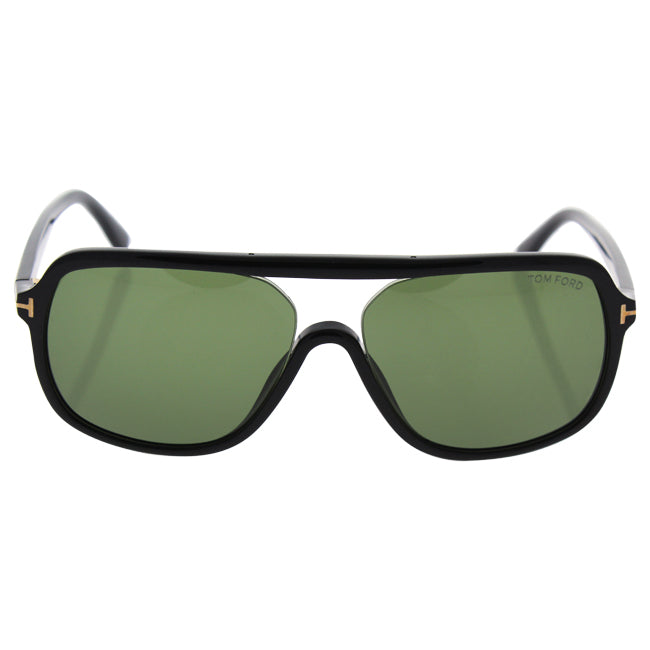 Tom Ford Tom Ford TF442 01N Robert - Shiny Black/Green by Tom Ford for Men - 59-15-140 mm Sunglasses