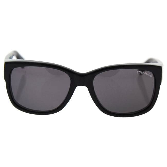 Tom Ford Tom Ford TF441 01A Carson - Shiny Black/Smoke by Tom Ford for Men - 56-17-130 mm Sunglasses