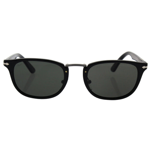 Persol Persol PO3127S 95/58 - Black/Green Polarized by Persol for Men - 52-22-145 mm Sunglasses