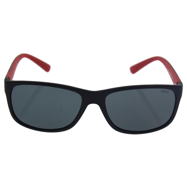 Ralph Lauren Polo Ralph Lauren PH 4109 5247/87 - Matte Black Red/Grey by Ralph Lauren for Men - 59-17-145 mm Sunglasses