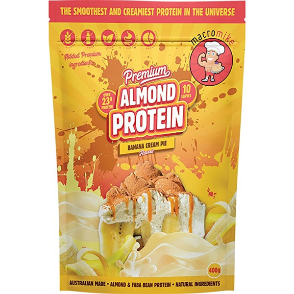 Macro Mike Premium Almond Protein Banana Cream Pie 400g