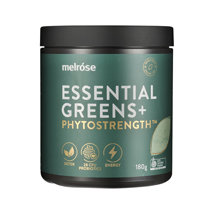 Melrose Organic Essential Greens+ Phytostrength Powder 180g