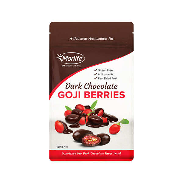 Morlife Goji Berries Dark Chocolate 150g