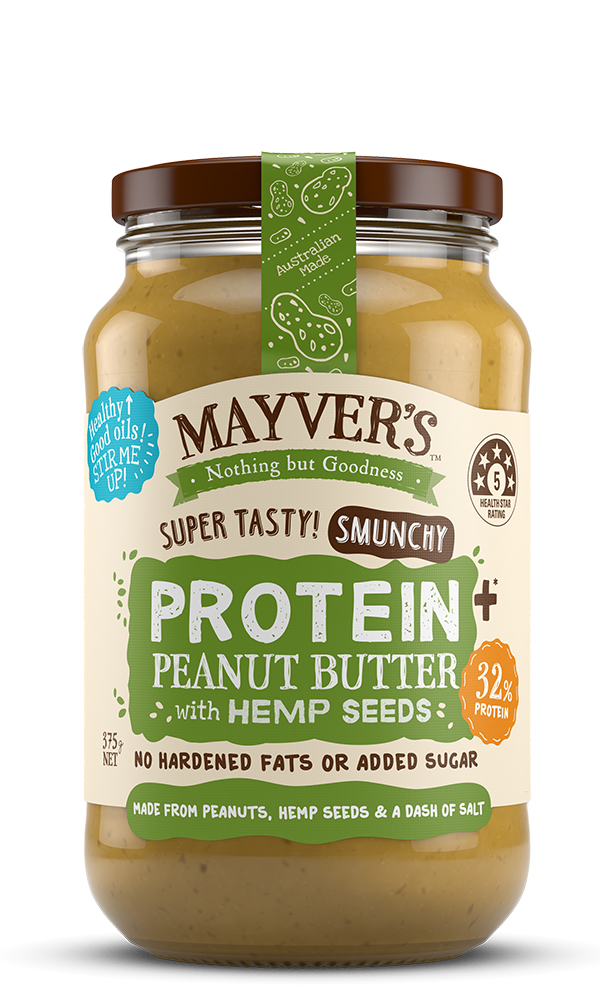 Mayvers Peanut Butter Protein Plus With Hemp 375g