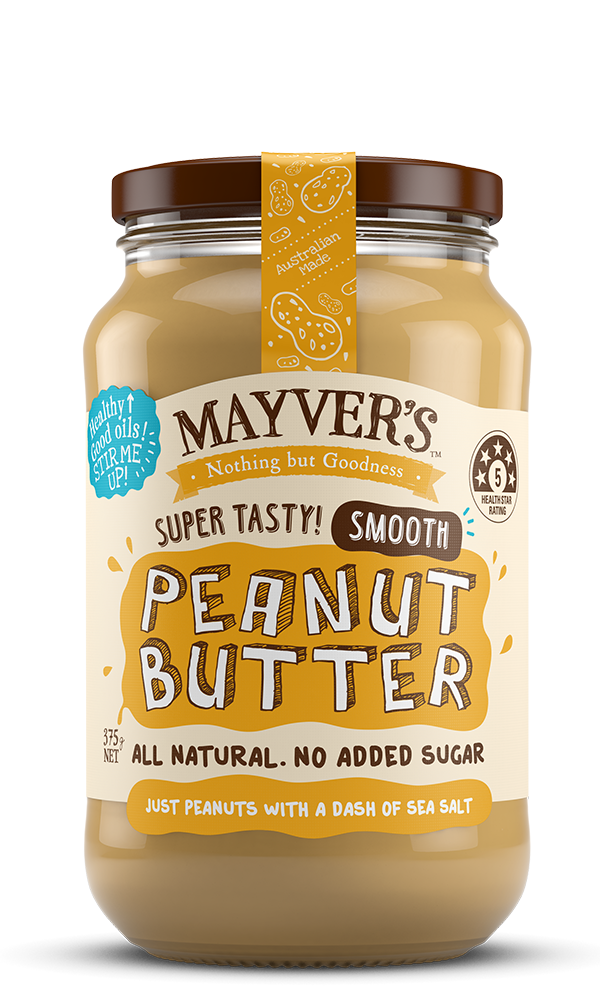 Mayvers Super Natural Smooth Peanut Butter 375g