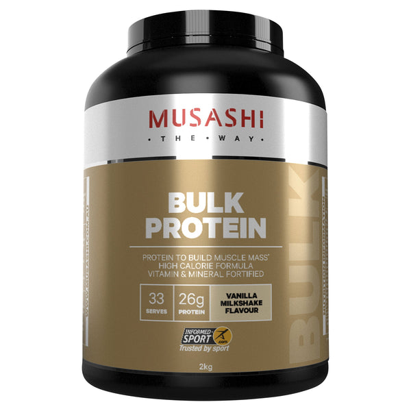 Musashi Bulk Protein Vanilla Milkshake 2 kg